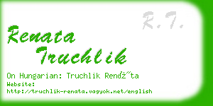 renata truchlik business card